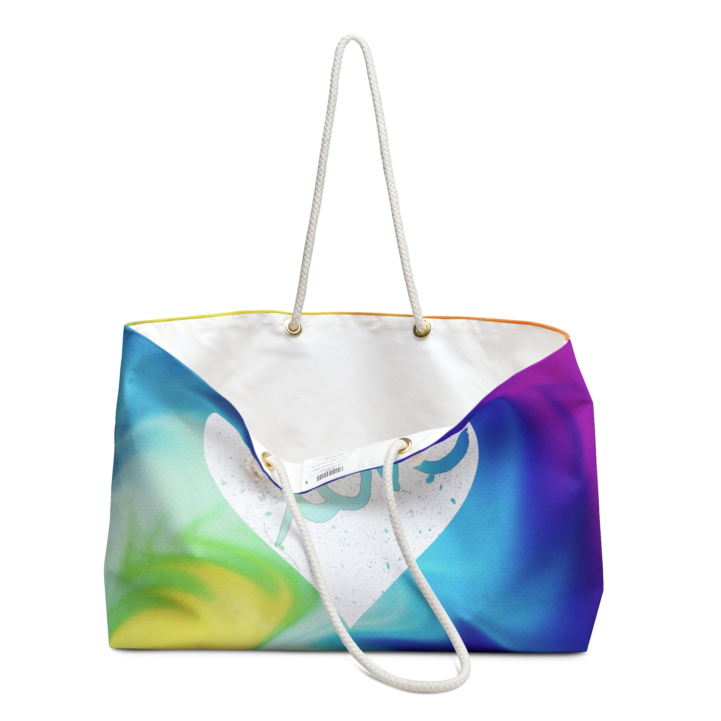 Love heart tie dye Weekender Bag