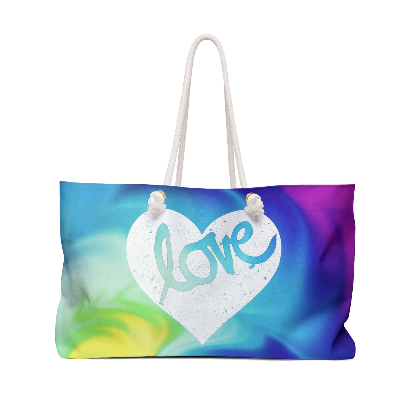 Love heart tie dye Weekender Bag