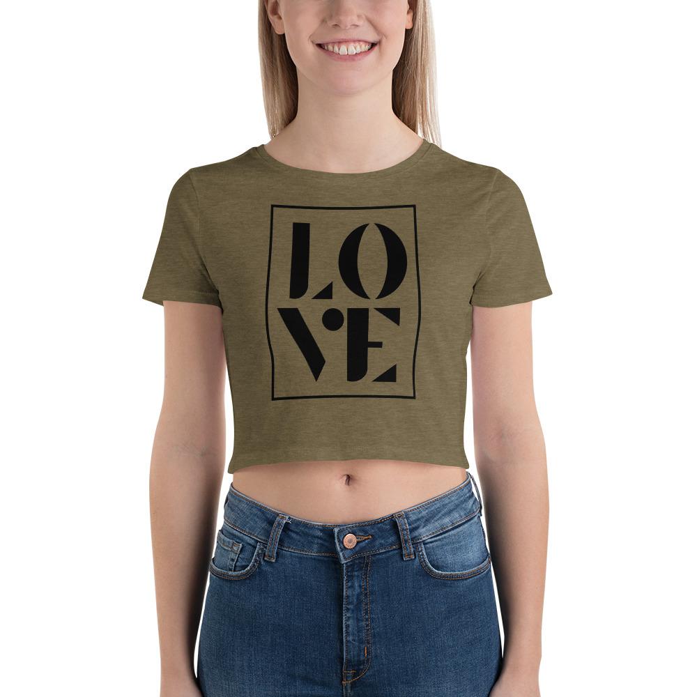 Love Frame - Women’s Crop Tee - MaxGrace Apparel