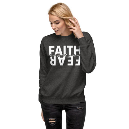 Faith Over Fear - Unisex Fleece Pullover - MaxGrace Apparel