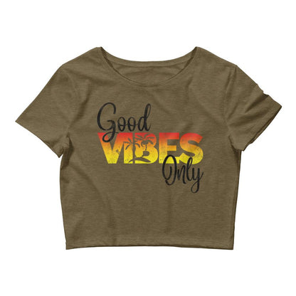 Good Vibes Only Women’s Crop Tee - MaxGrace Apparel