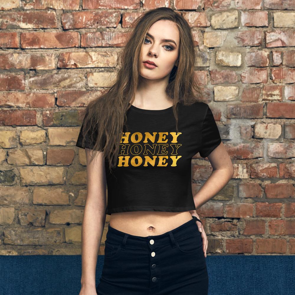 Honey Honey Honey - Women’s Crop Tee - MaxGrace Apparel