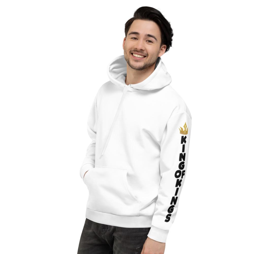 King of King Crown Vertical Long Sleeve Unisex Hoodie - MaxGrace Apparel