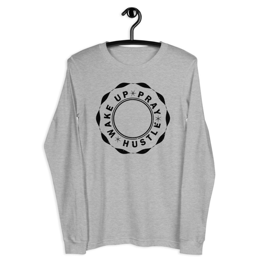 Wake up Pray Hustle Poker chip Unisex Long Sleeve Tee - MaxGrace Apparel