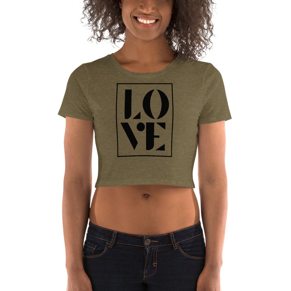 Love Frame - Women’s Crop Tee - MaxGrace Apparel