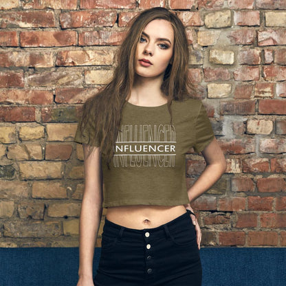 Influencer Screen - Women’s Crop Tee - MaxGrace Apparel