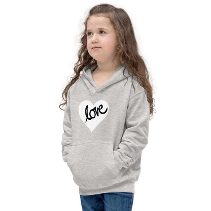 Heart Scratched, Love - Kids Hoodie - MaxGrace Apparel