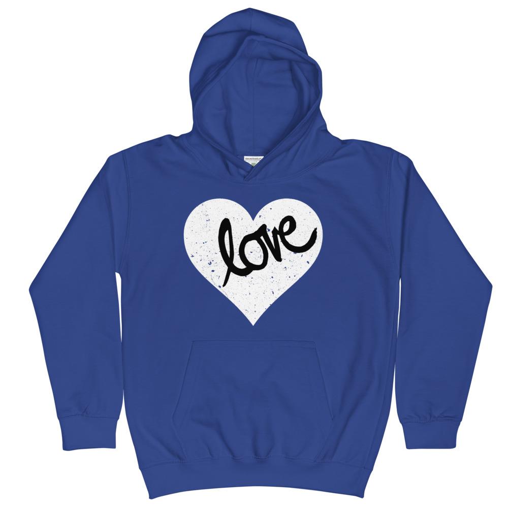 Heart Scratched, Love - Kids Hoodie - MaxGrace Apparel