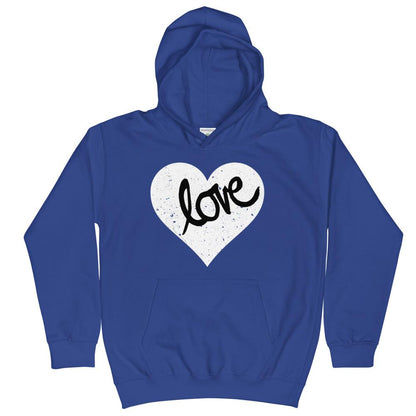 Heart Scratched, Love - Kids Hoodie - MaxGrace Apparel