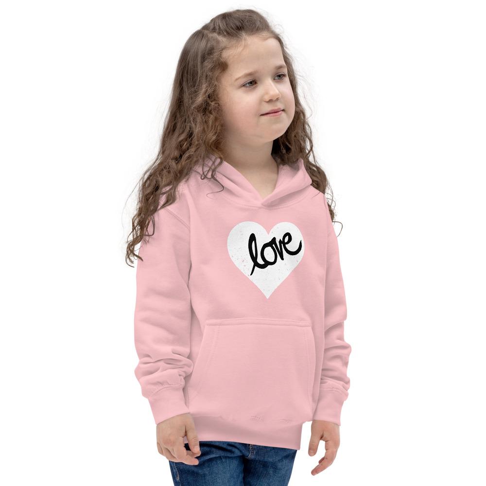 Heart Scratched, Love - Kids Hoodie - MaxGrace Apparel