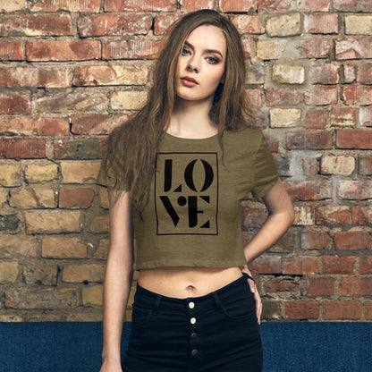 Love Frame - Women’s Crop Tee - MaxGrace Apparel