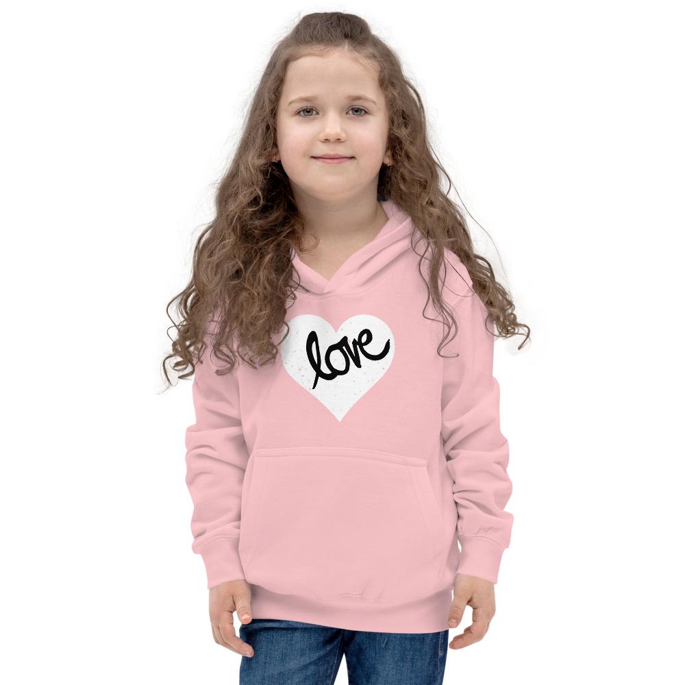 Heart Scratched, Love - Kids Hoodie - MaxGrace Apparel