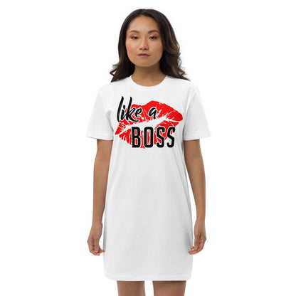 Like a Boss - Organic cotton t-shirt dress - MaxGrace Apparel