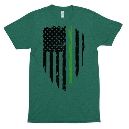 Green Border Patrol Agent Unisex Tri-Blend Track Shirt - MaxGrace Apparel