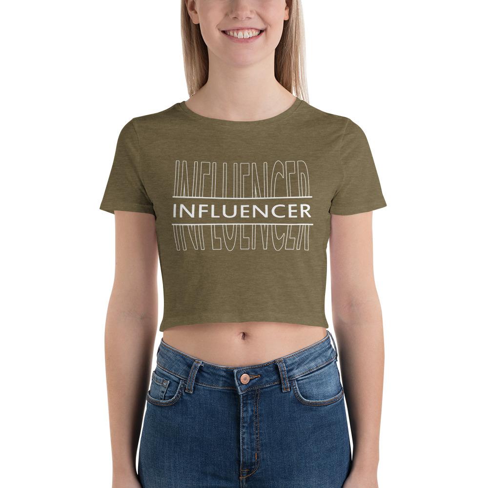 Influencer Screen - Women’s Crop Tee - MaxGrace Apparel