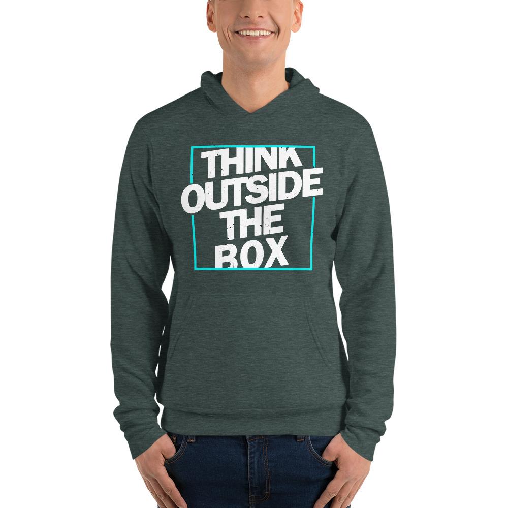 Think Outside the Box Unisex hoodie - MaxGrace Apparel