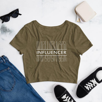 Influencer Screen - Women’s Crop Tee - MaxGrace Apparel