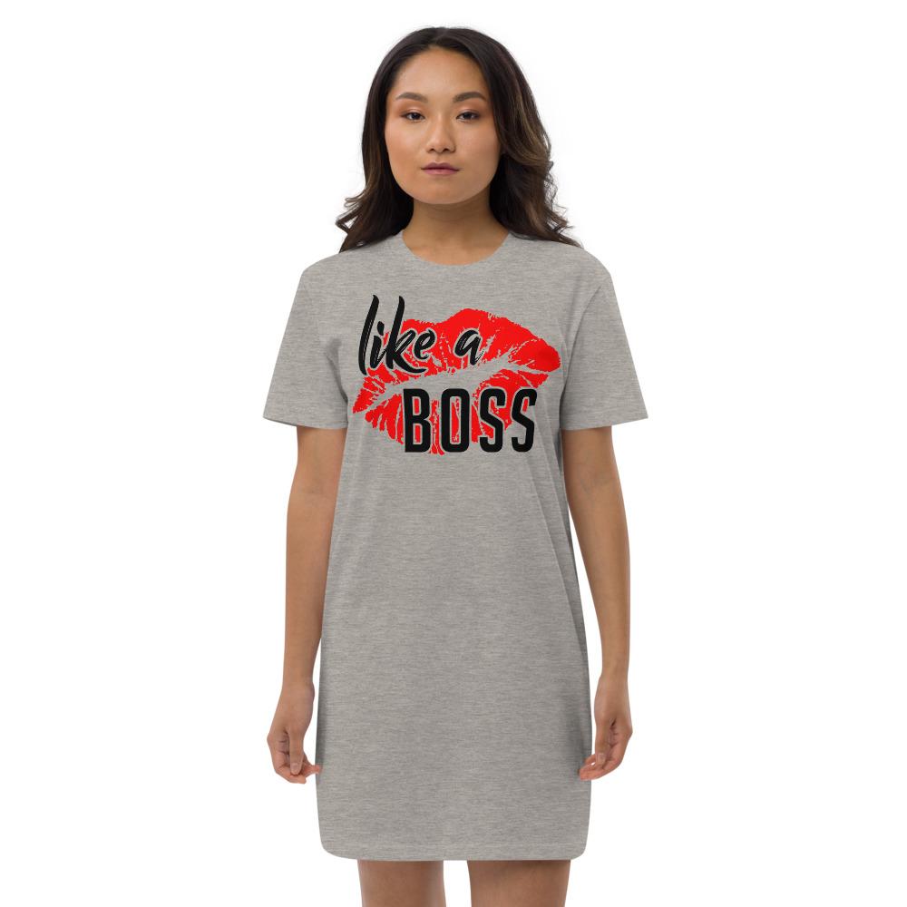 Like a Boss - Organic cotton t-shirt dress - MaxGrace Apparel