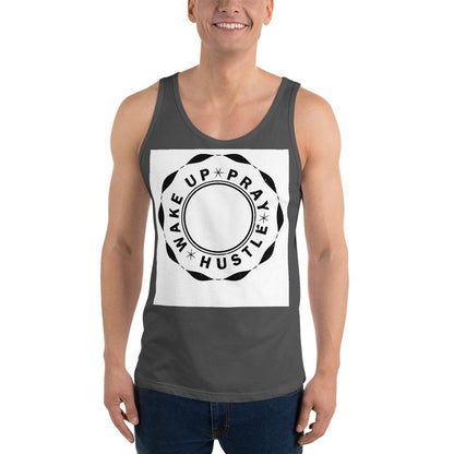 Wake up Pray Hustle Poker chip Unisex Tank Top - MaxGrace Apparel