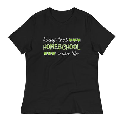 Living that homeschool mom life Women's Relaxed T-Shirt - MaxGrace Apparel