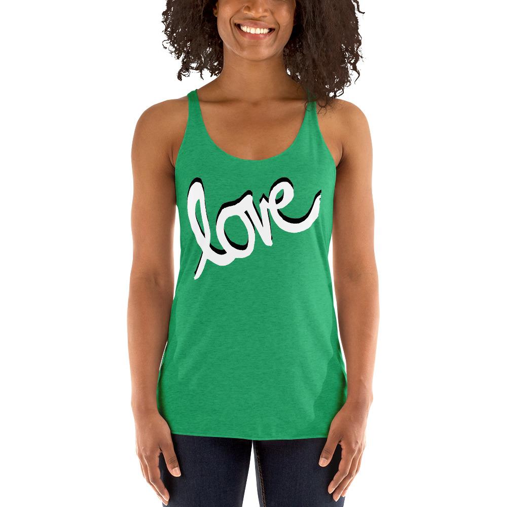 Love - Women's Racerback Tank - MaxGrace Apparel