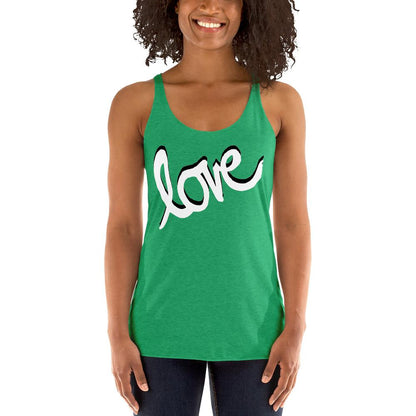 Love - Women's Racerback Tank - MaxGrace Apparel