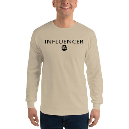 Influencer @LL - Men’s Long Sleeve Shirt - MaxGrace Apparel