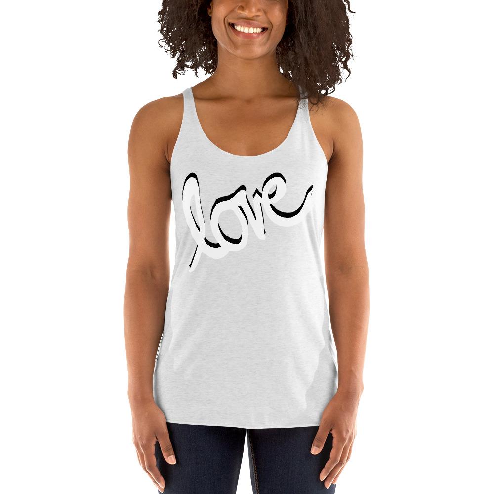 Love - Women's Racerback Tank - MaxGrace Apparel