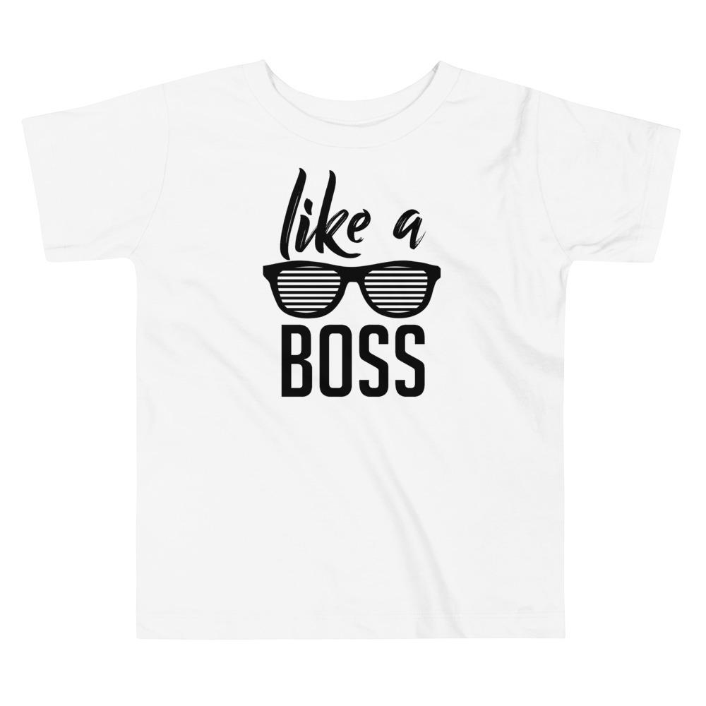 Like a Boss Sunglasses - Toddler Short Sleeve Tee - MaxGrace Apparel