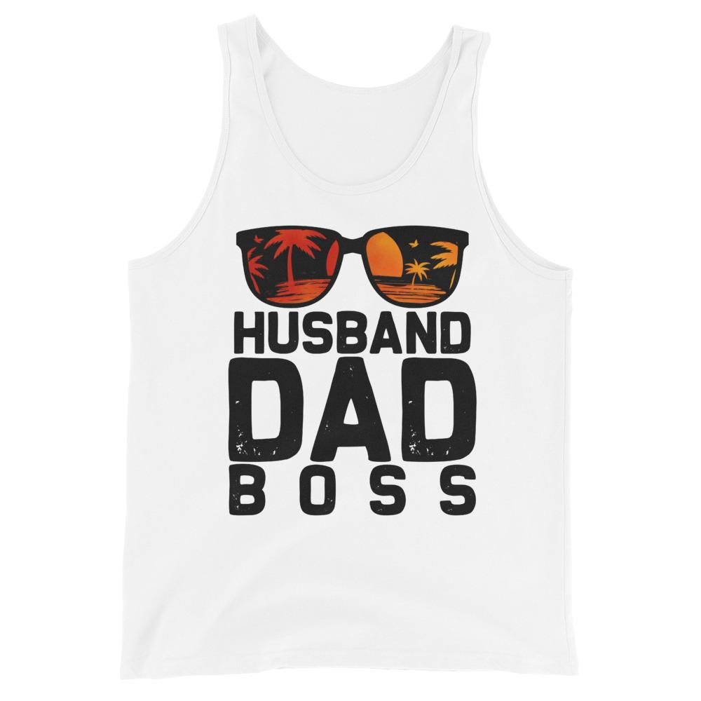 Husband Dad Boss - Unisex Tank Top - MaxGrace Apparel