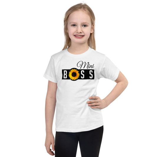 Mini Boss Sunflower - Short sleeve kids t-shirt - MaxGrace Apparel