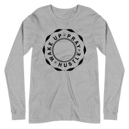 Wake up Pray Hustle Poker chip Unisex Long Sleeve Tee - MaxGrace Apparel