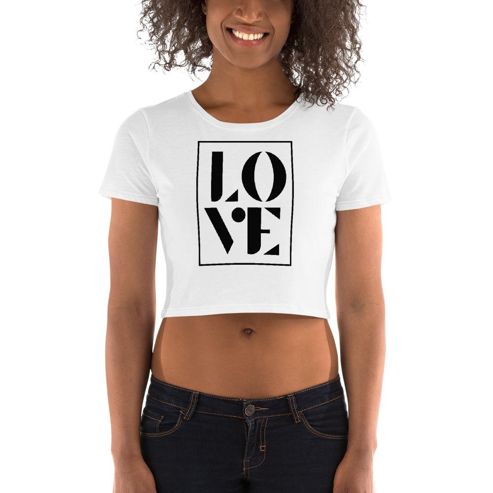 Love Frame - Women’s Crop Tee - MaxGrace Apparel