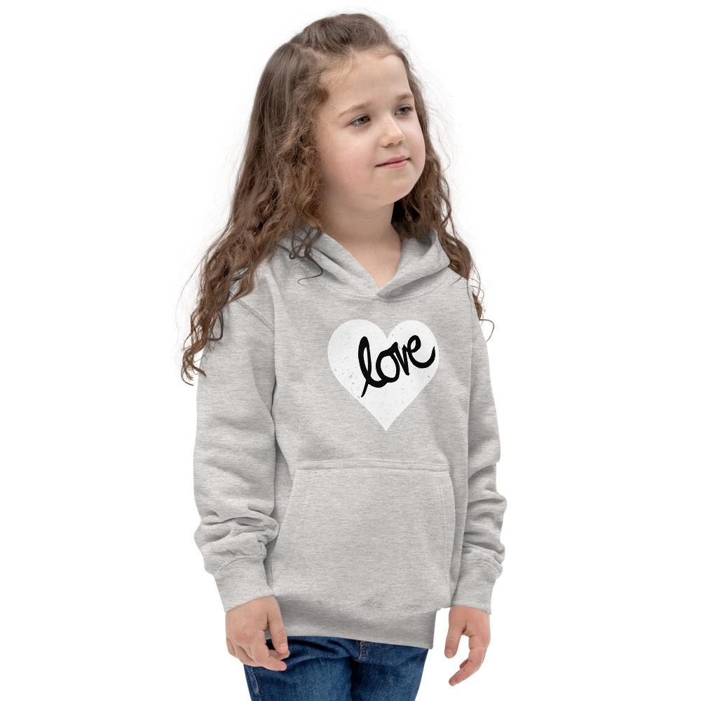 Heart Scratched, Love - Kids Hoodie - MaxGrace Apparel