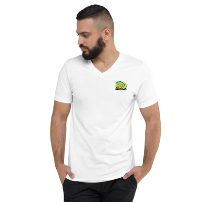 Tacos Tacos Tacos Unisex Short Sleeve V-Neck T-Shirt - MaxGrace Apparel