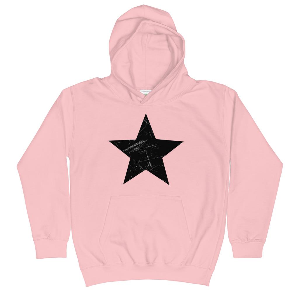 Star Scratch Black - Kids Hoodie - MaxGrace Apparel