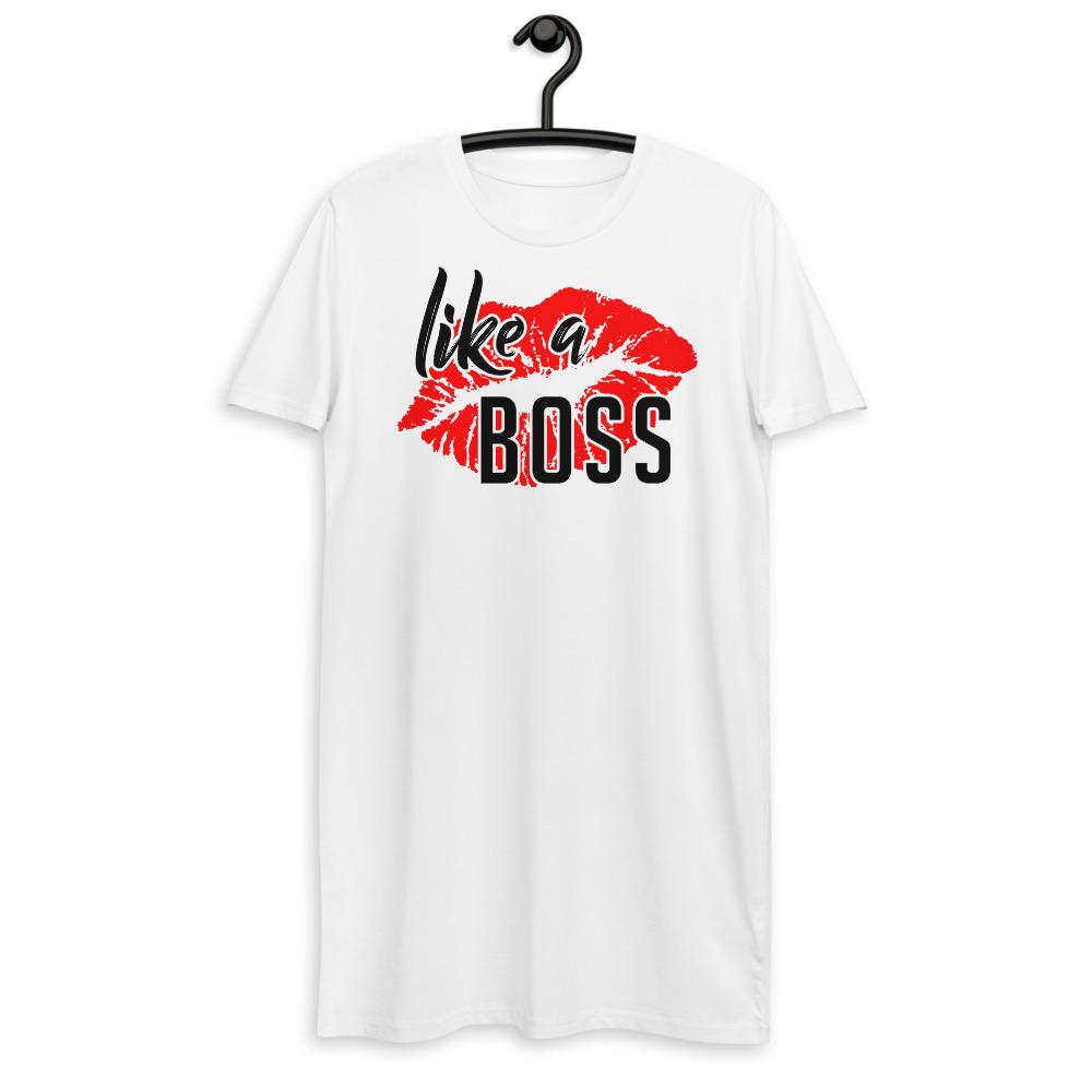 Like a Boss - Organic cotton t-shirt dress - MaxGrace Apparel