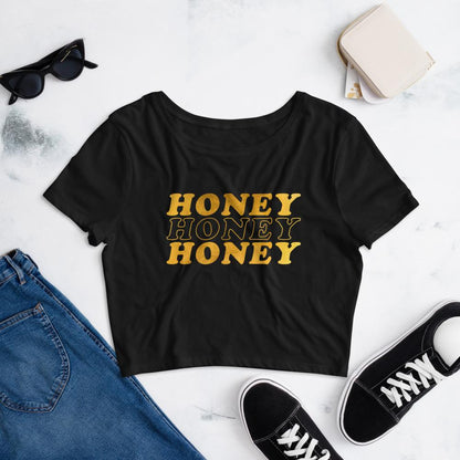 Honey Honey Honey - Women’s Crop Tee - MaxGrace Apparel