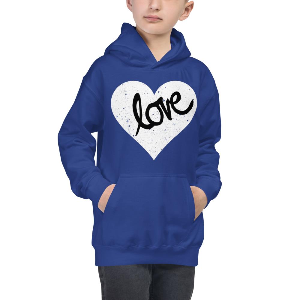 Heart Scratched, Love - Kids Hoodie - MaxGrace Apparel