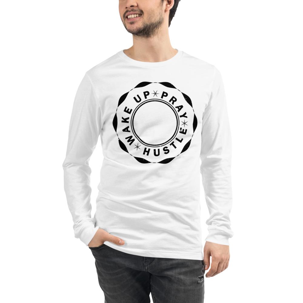 Wake up Pray Hustle Poker chip Unisex Long Sleeve Tee - MaxGrace Apparel