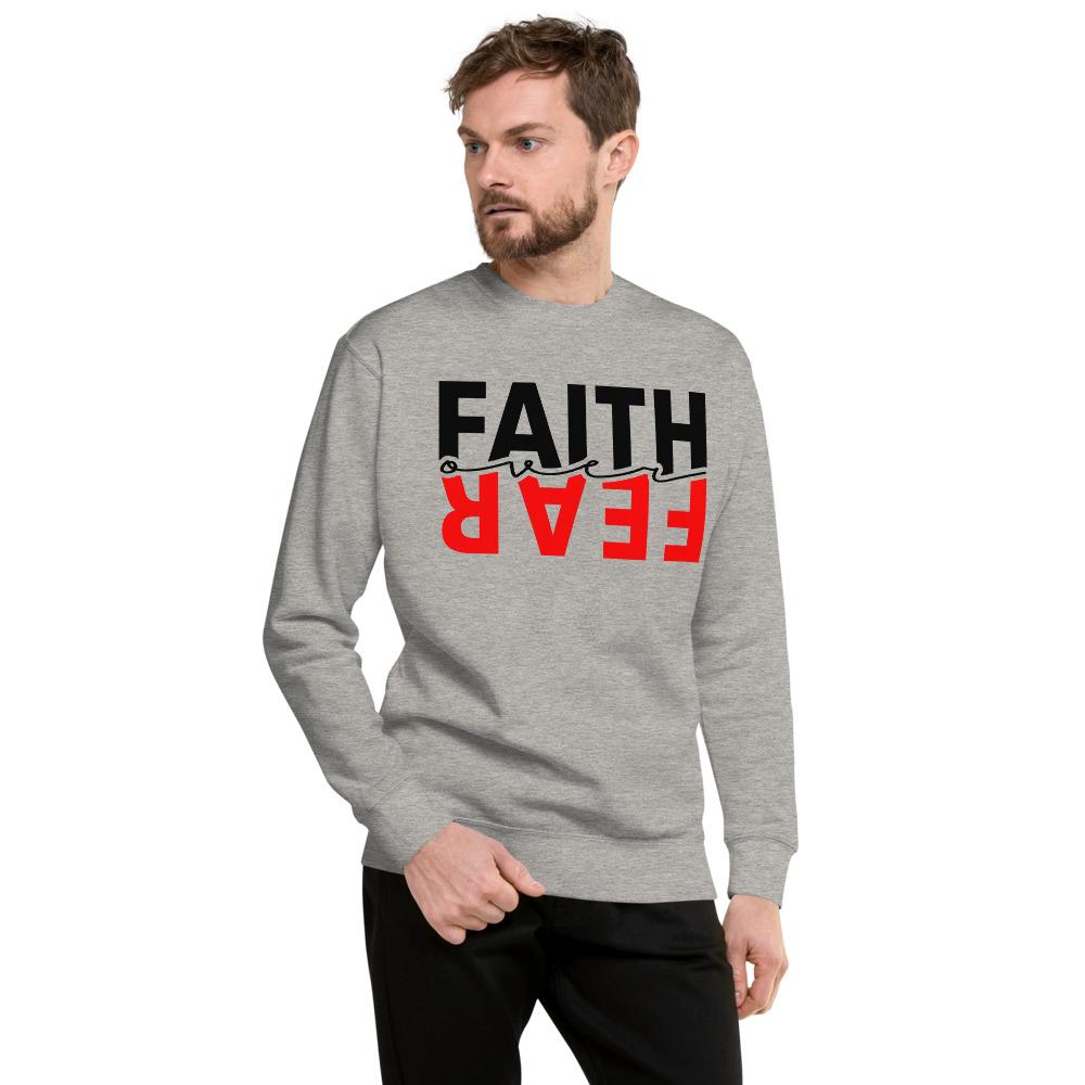 Faith Over Fear - Unisex Fleece Pullover - MaxGrace Apparel