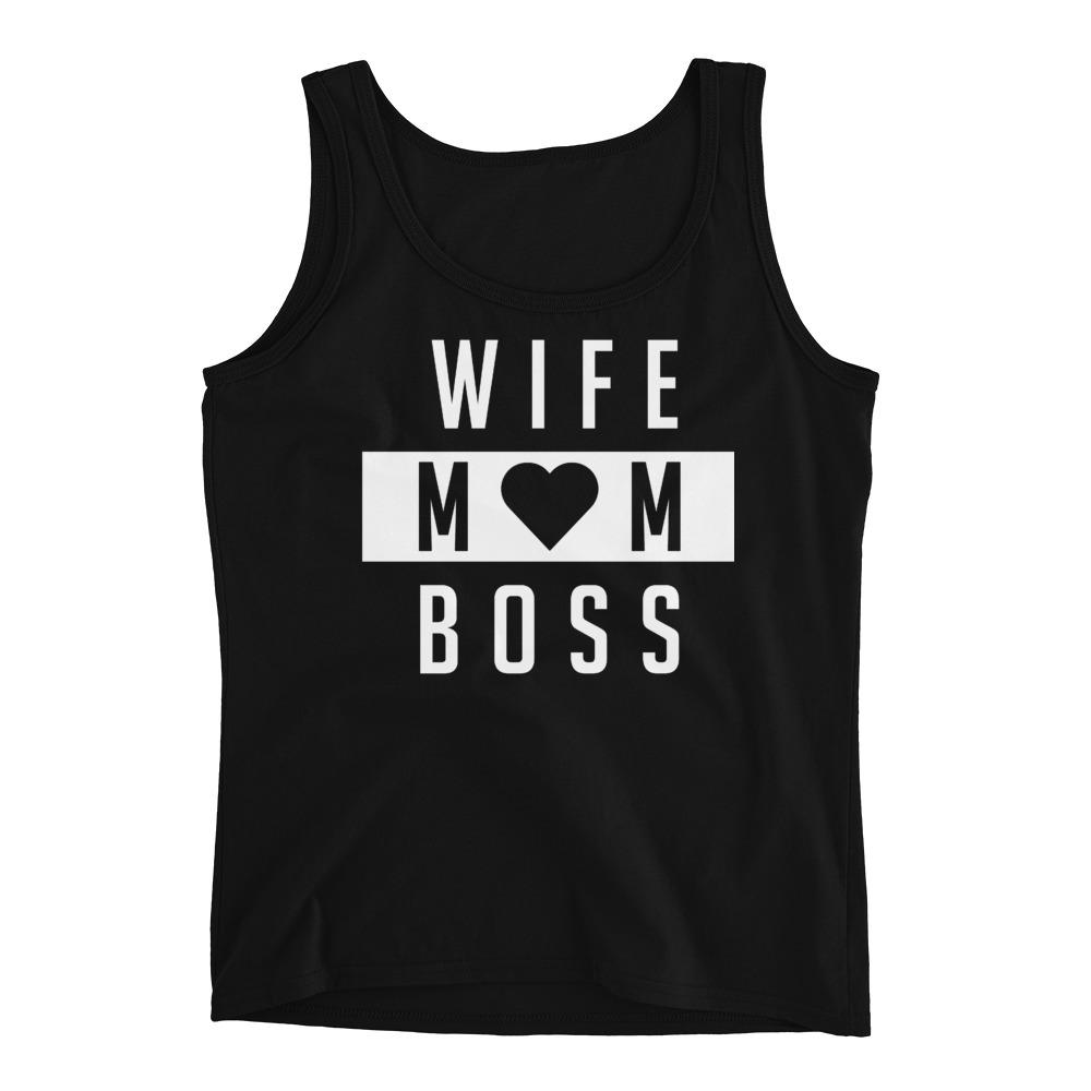 Wife Mom Boss Heart - Ladies' Tank - MaxGrace Apparel