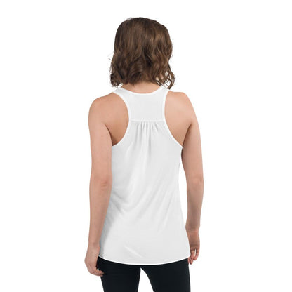 Wake up Pray Hustle Women's Flowy Racerback Tank - MaxGrace Apparel