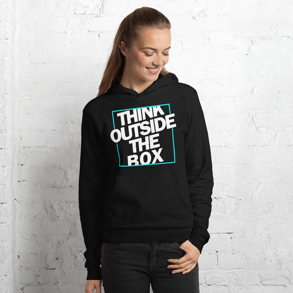 Think Outside the Box Unisex hoodie - MaxGrace Apparel