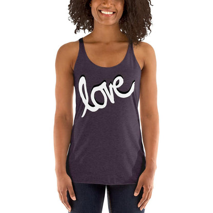 Love - Women's Racerback Tank - MaxGrace Apparel