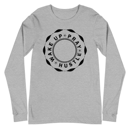 Wake up Pray Hustle Poker chip Unisex Long Sleeve Tee - MaxGrace Apparel