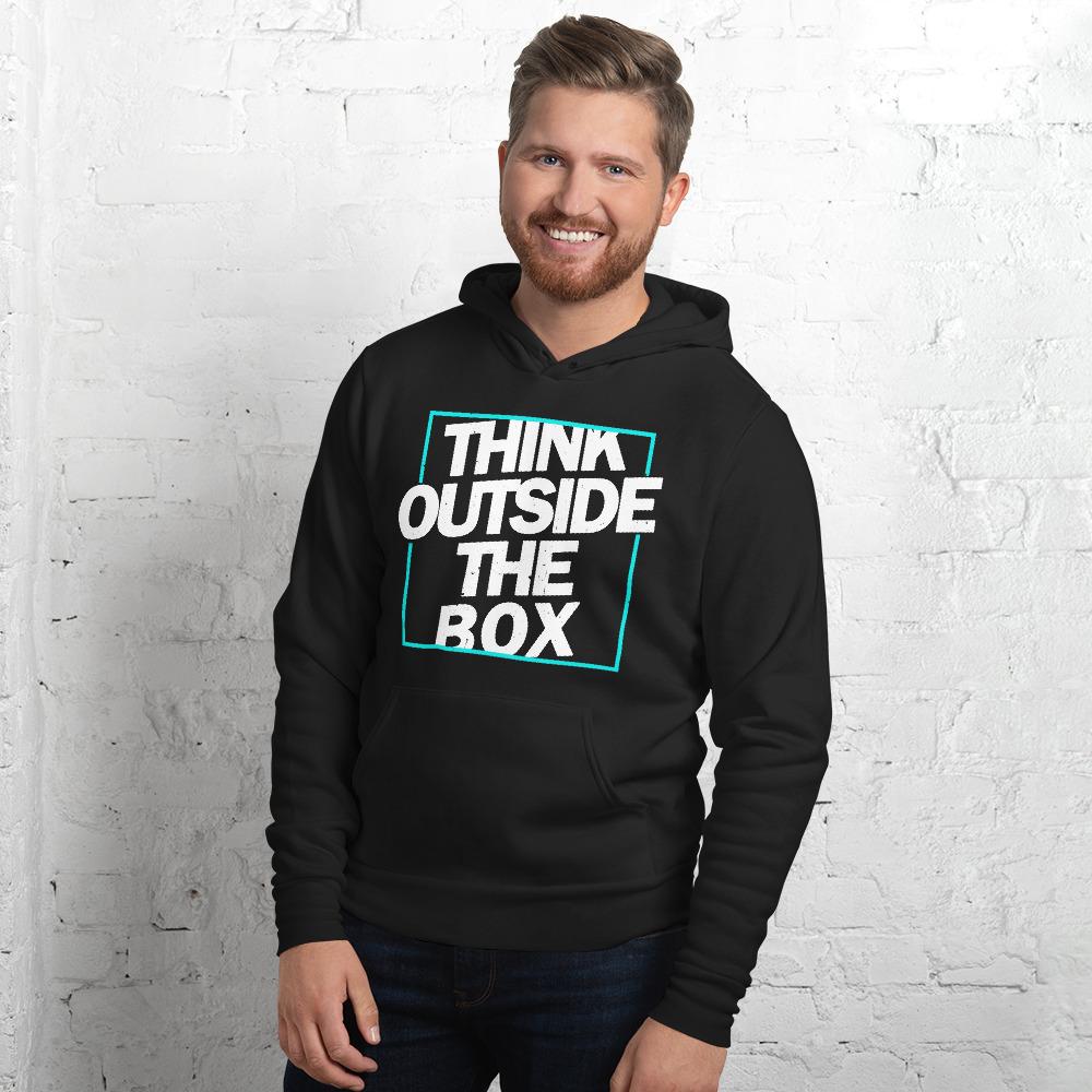 Think Outside the Box Unisex hoodie - MaxGrace Apparel