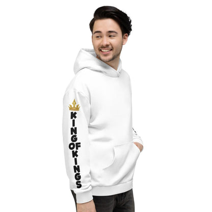 King of King Crown Vertical Long Sleeve Unisex Hoodie - MaxGrace Apparel