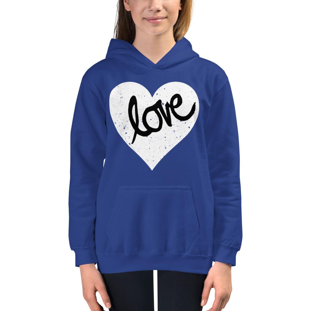 Heart Scratched, Love - Kids Hoodie - MaxGrace Apparel