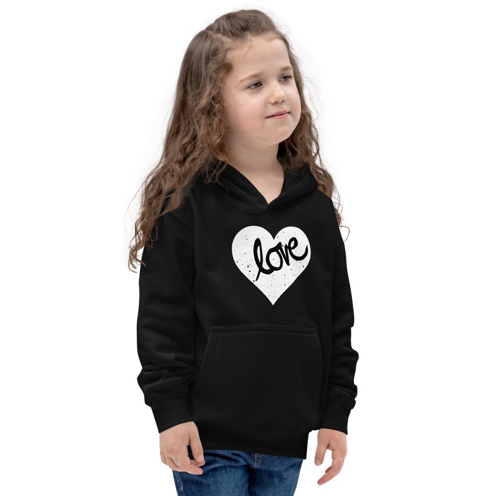 Heart Scratched, Love - Kids Hoodie - MaxGrace Apparel